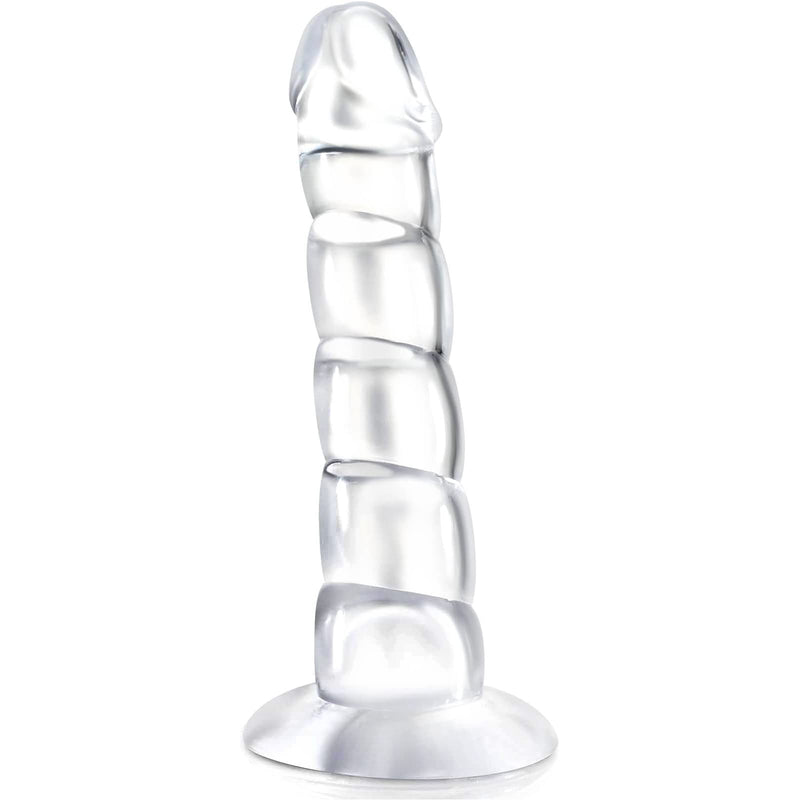 6.8 Inch Flexible Realistic Clear Jelly Dildos Masturbator Stimulator with Powerful Suction Cup, Lifelike Penis Dildo G Spot Anal Vaginal for Beginners,Men, Couple